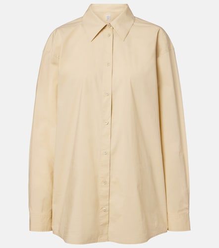 Camisa oversized de popelín de algodón - Toteme - Modalova