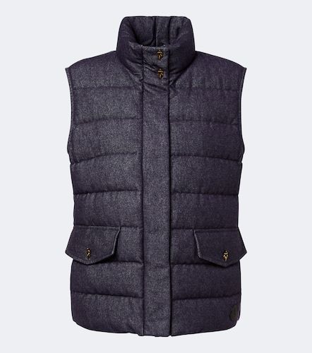 Chaleco de plumas Bessez de denim - Moncler - Modalova