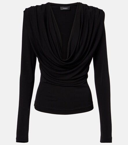 Wardrobe.NYC Draped jersey top - Wardrobe.NYC - Modalova
