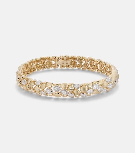 Pulsera Blossom Small de oro de 14 ct con diamantes - Rainbow K - Modalova