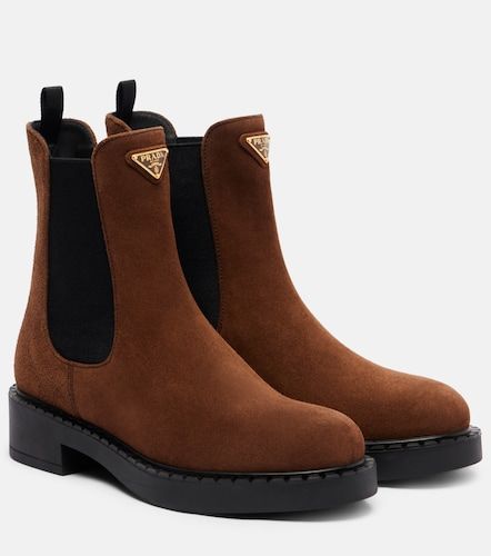 Botas chelsea Chocolate de ante - Prada - Modalova