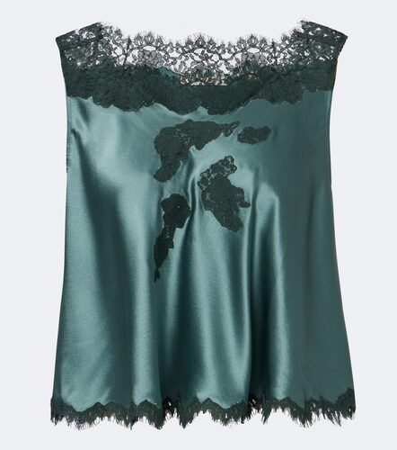 Valerina lace-trimmed silk satin top - Doen - Modalova
