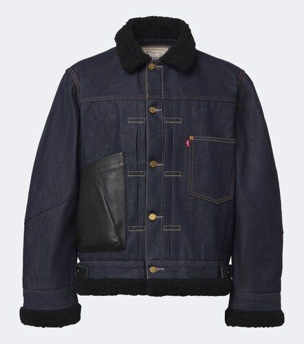 Sacai Giacca di jeans con pelle - Sacai - Modalova