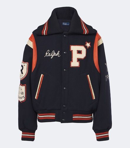 Patch-applique wool-blend varsity jacket - Polo Ralph Lauren - Modalova