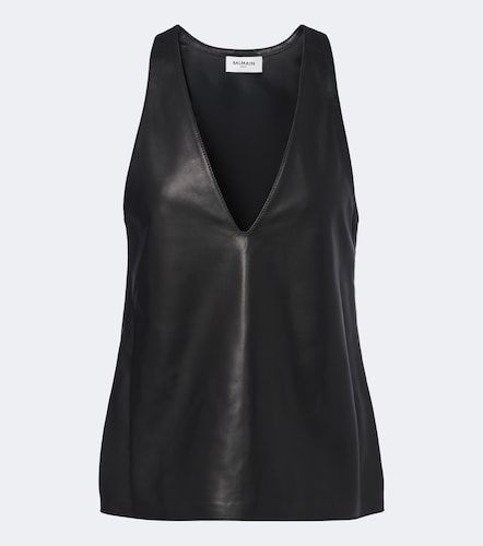 Balmain Top de piel - Balmain - Modalova