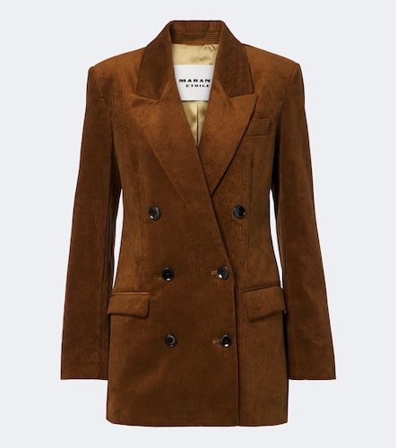 Blazer Rasma in velluto di cotone e lino a coste - Marant Etoile - Modalova