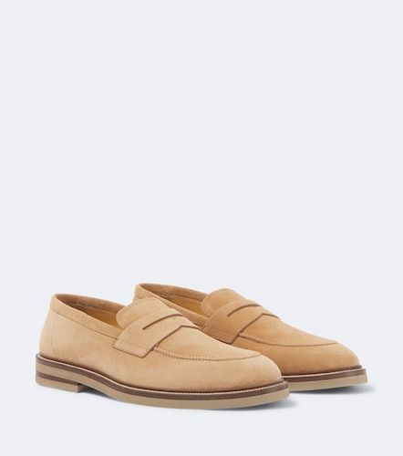 Suede penny loafers - Brunello Cucinelli - Modalova