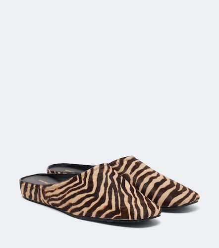 Mules Narcisa de piel con estampado de cebra - Veronica Beard - Modalova