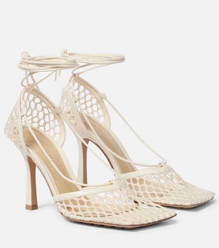 Stretch leather-trimmed mesh pumps - Bottega Veneta - Modalova