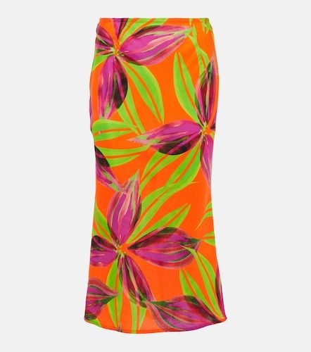 Falda midi al bies estampada - Louisa Ballou - Modalova