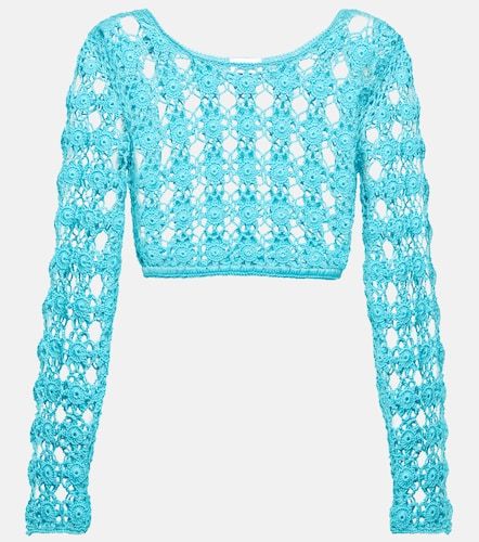 Crop top Bella de croché de algodón - Anna Kosturova - Modalova