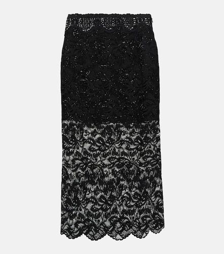 Rabanne Gonna midi in pizzo - Rabanne - Modalova