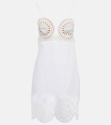 Eyelet cotton-blend minidress - Stella McCartney - Modalova