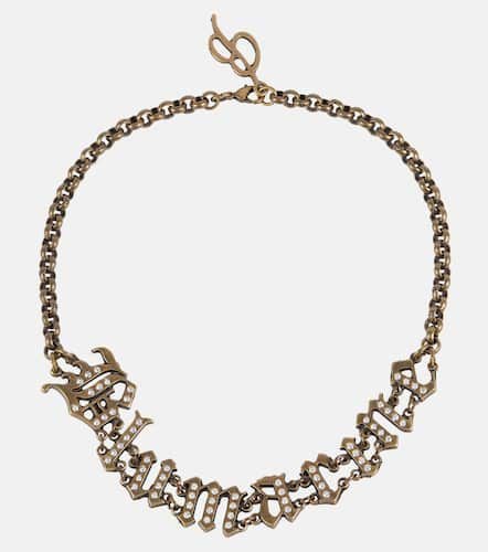 Logo embellished choker necklace - Blumarine - Modalova