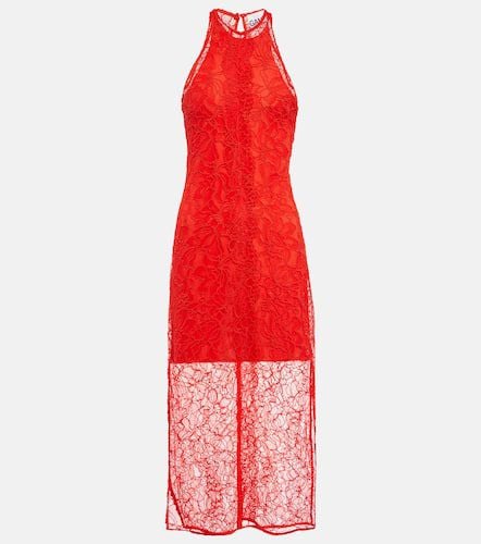 Ganni Halterneck lace midi dress - Ganni - Modalova