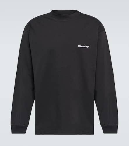 Logo cotton jersey sweater - Balenciaga - Modalova