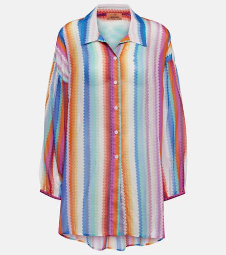 Camisa en mezcla de algodón en zigzag - Missoni Mare - Modalova