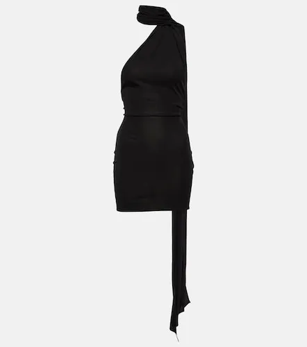 Vestido corto de jersey con bufanda - Alex Perry - Modalova