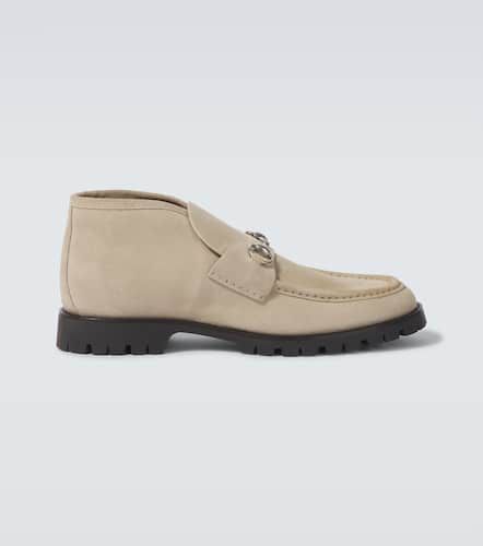 Gucci Horsebit suede desert boots - Gucci - Modalova