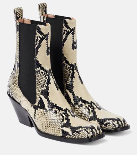 Austin 60 snake-effect leather ankle boots - Khaite - Modalova