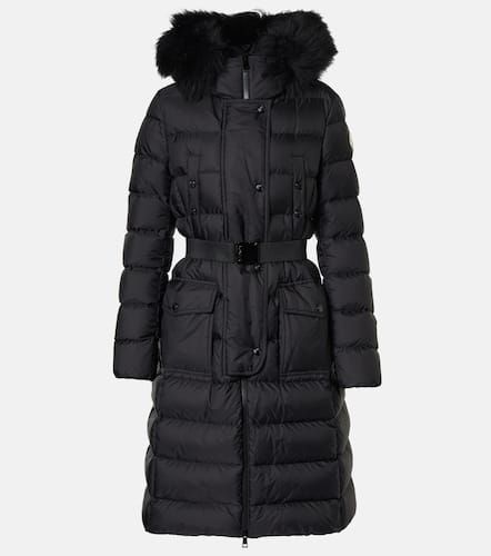 Khloe shearling-trimmed down jacket - Moncler - Modalova