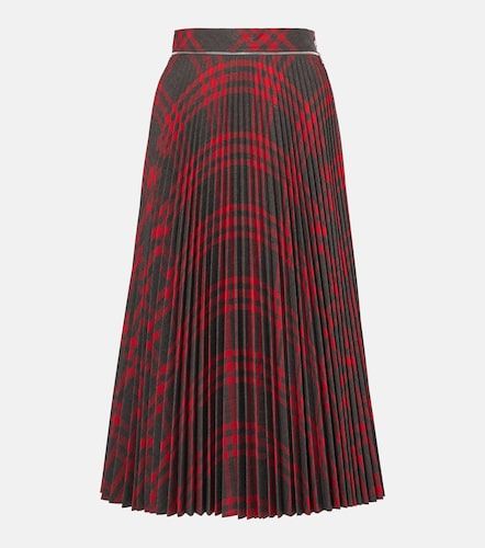 Check plisse midi skirt - Burberry - Modalova