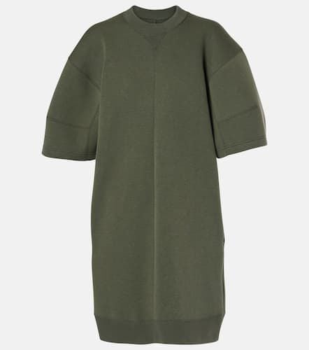 Sponge jersey and twill minidress - Sacai - Modalova