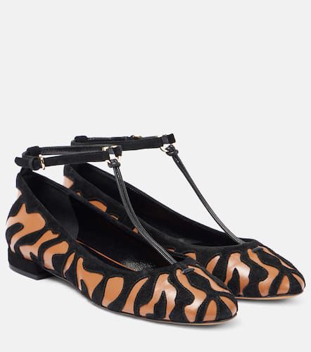 Polline animal print leather ballet flats - Ulla Johnson - Modalova