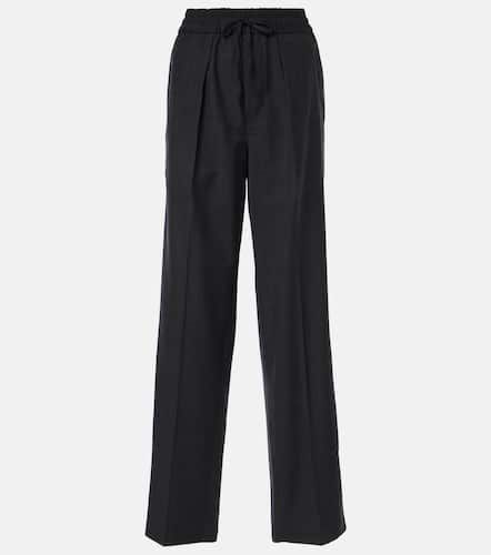 Liska checked wool-blend straight pants - Isabel Marant - Modalova