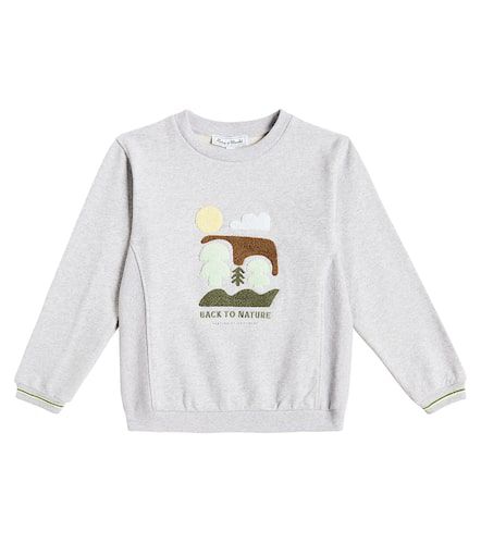 Embroidered cotton jersey sweatshirt - Tartine et Chocolat - Modalova