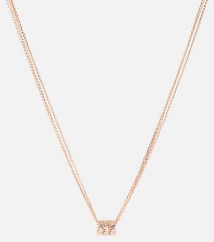 Kt rose gold necklace with diamonds - Suzanne Kalan - Modalova