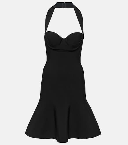 AlaÃ¯a Ribbed-knit halterneck minidress - Alaia - Modalova