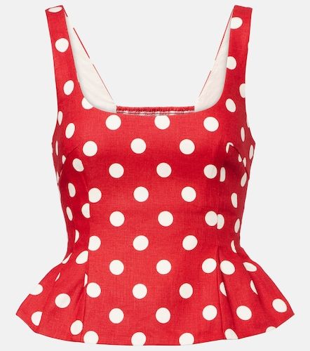 Posse Rosalie polka-dot linen top - Posse - Modalova