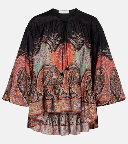 Rhiannon ruffled silk top - Zimmermann - Modalova