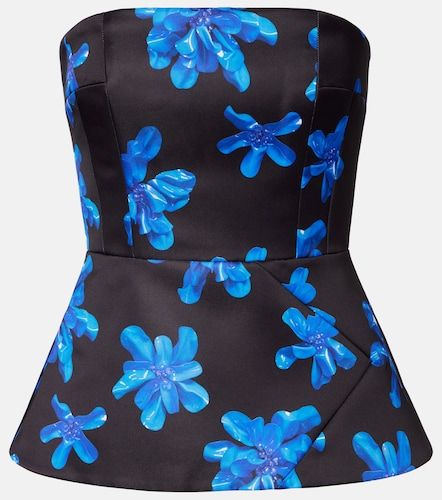 Top Regan de satén floral - Emilia Wickstead - Modalova