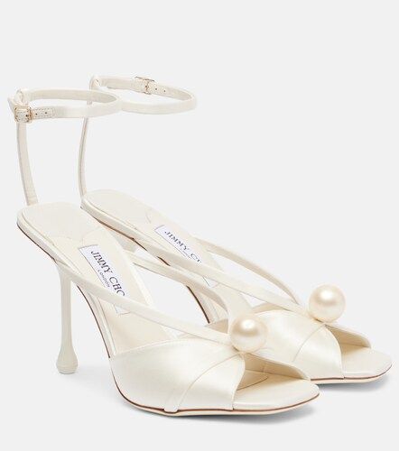 Siva 95 embellished satin sandals - Jimmy Choo - Modalova