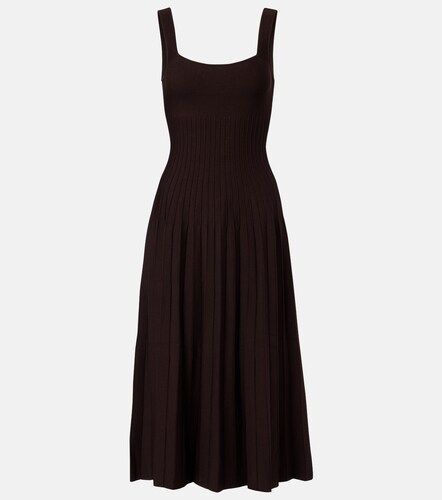 Vestido midi Ellison de punto plisado - Staud - Modalova