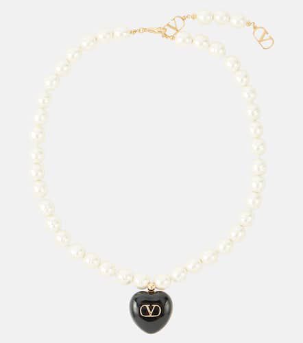 Coeur Royal faux pearl necklace - Valentino - Modalova