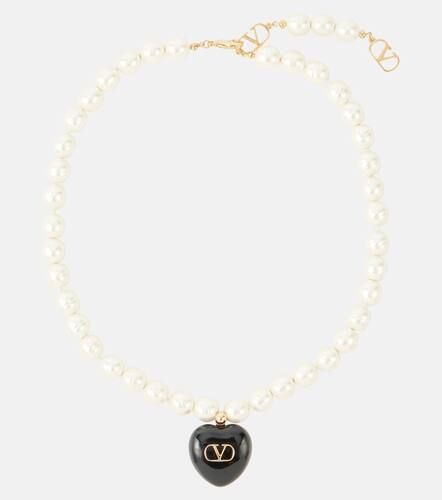 Collar Coeur Royal VLogo con perlas sintéticas - Valentino - Modalova