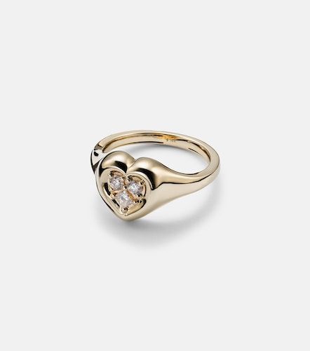 Anillo de oro de 14 ct con diamantes - Stone and Strand - Modalova
