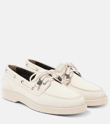 Brunello Cucinelli Suede boat shoes - Brunello Cucinelli - Modalova