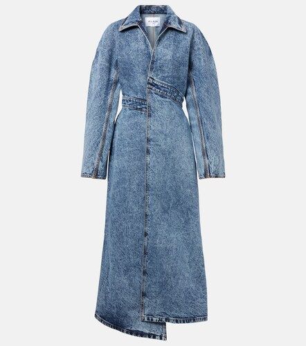 Alaïa Cappotto di jeans asimmetrico - Alaia - Modalova