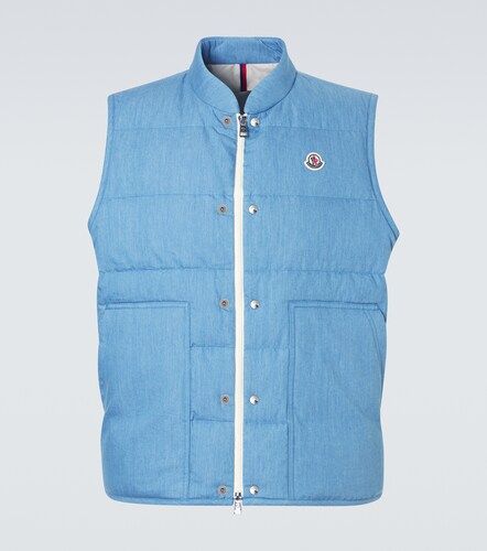 Chaleco de plumas Heceta de denim - Moncler - Modalova