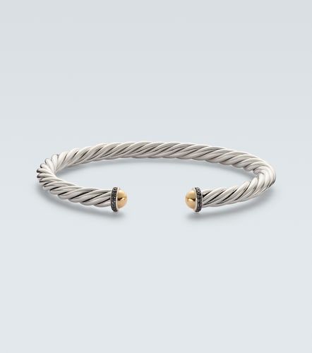 Bracciale Cable in sterling e oro 14kt con diamanti - David Yurman - Modalova