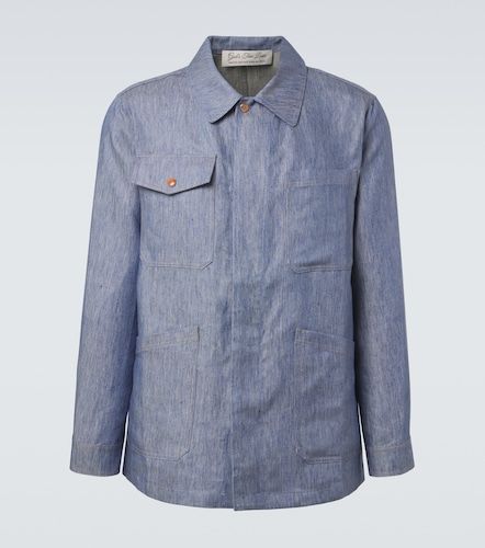 Giacca di jeans in lino con corniola - God's True Cashmere - Modalova