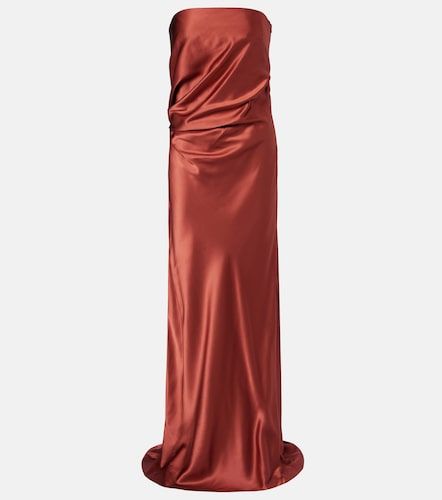 Vestido bustier de fiesta de satén de seda - The Sei - Modalova