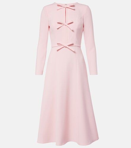 Vestido midi de crepé con lazo - Carolina Herrera - Modalova