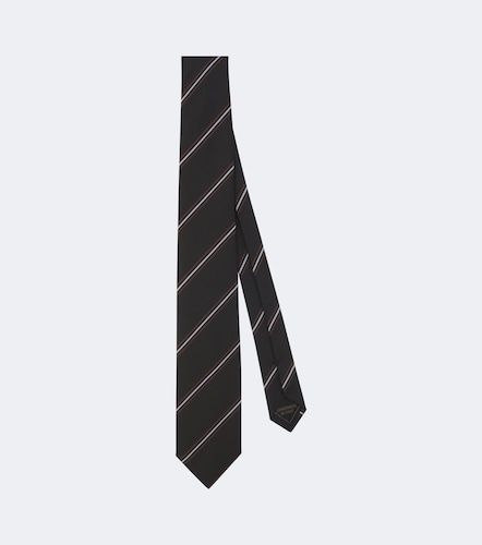 Cravatta in jacquard di seta a righe - Brioni - Modalova