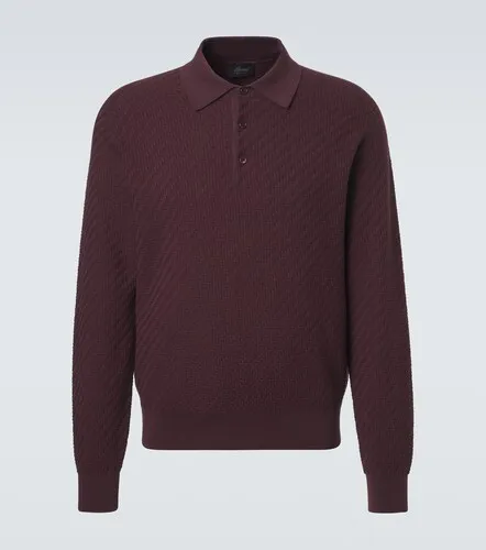 Cotton, silk and cashmere polo sweater - Brioni - Modalova