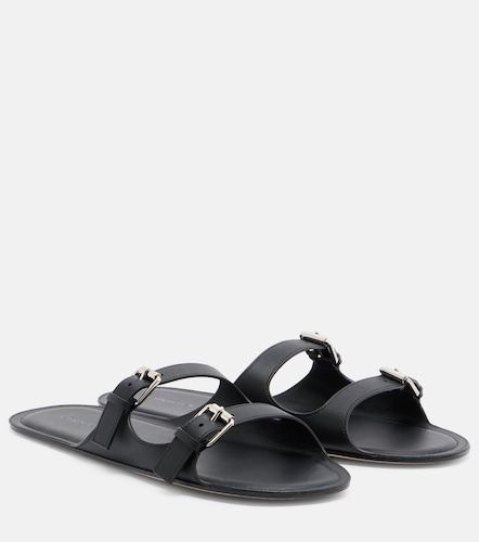 Double Belt leather sandals - Christen - Modalova